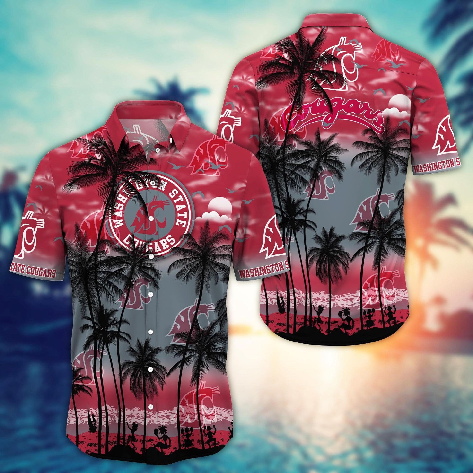 Washington State Cougars - Trending Aloha Shirt Summer