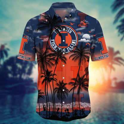 Illinois Fighting Illini - Trending Aloha Shirt Summer 