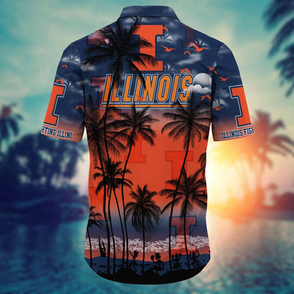 Illinois Fighting Illini - Trending Aloha Shirt Summer 