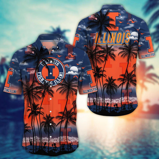 Illinois Fighting Illini - Trending Aloha Shirt Summer 