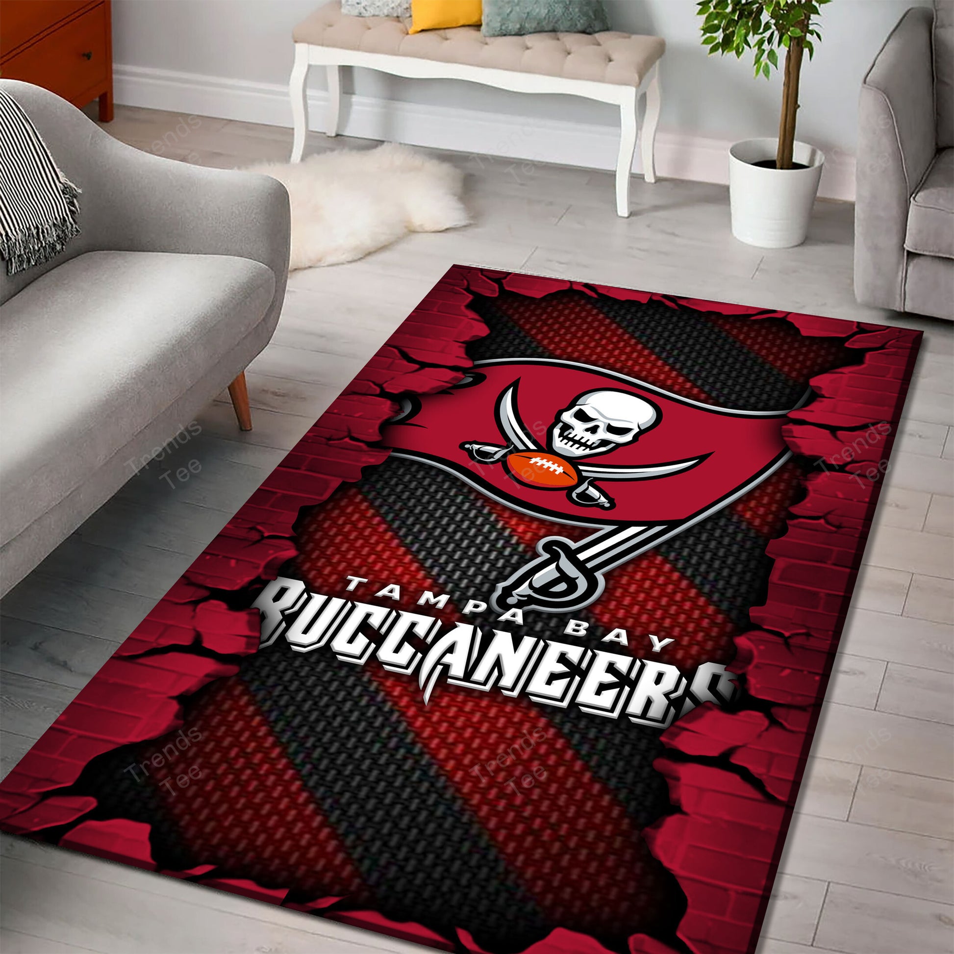 Tampa Bay Buccaneers DMHF0519 Multicolor Rug