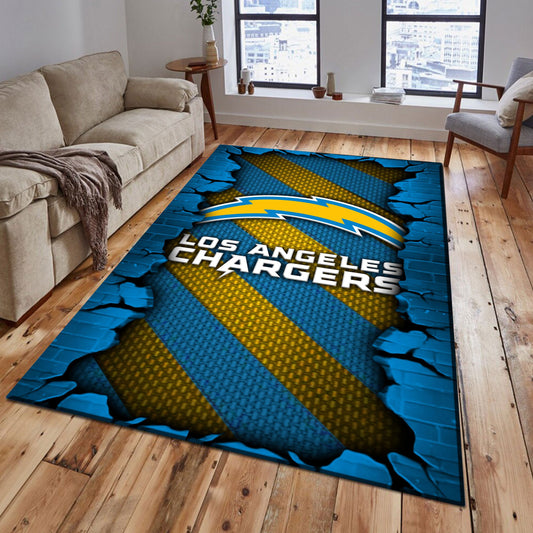 Los Angeles Chargers DMHF0507 Multicolor Rug