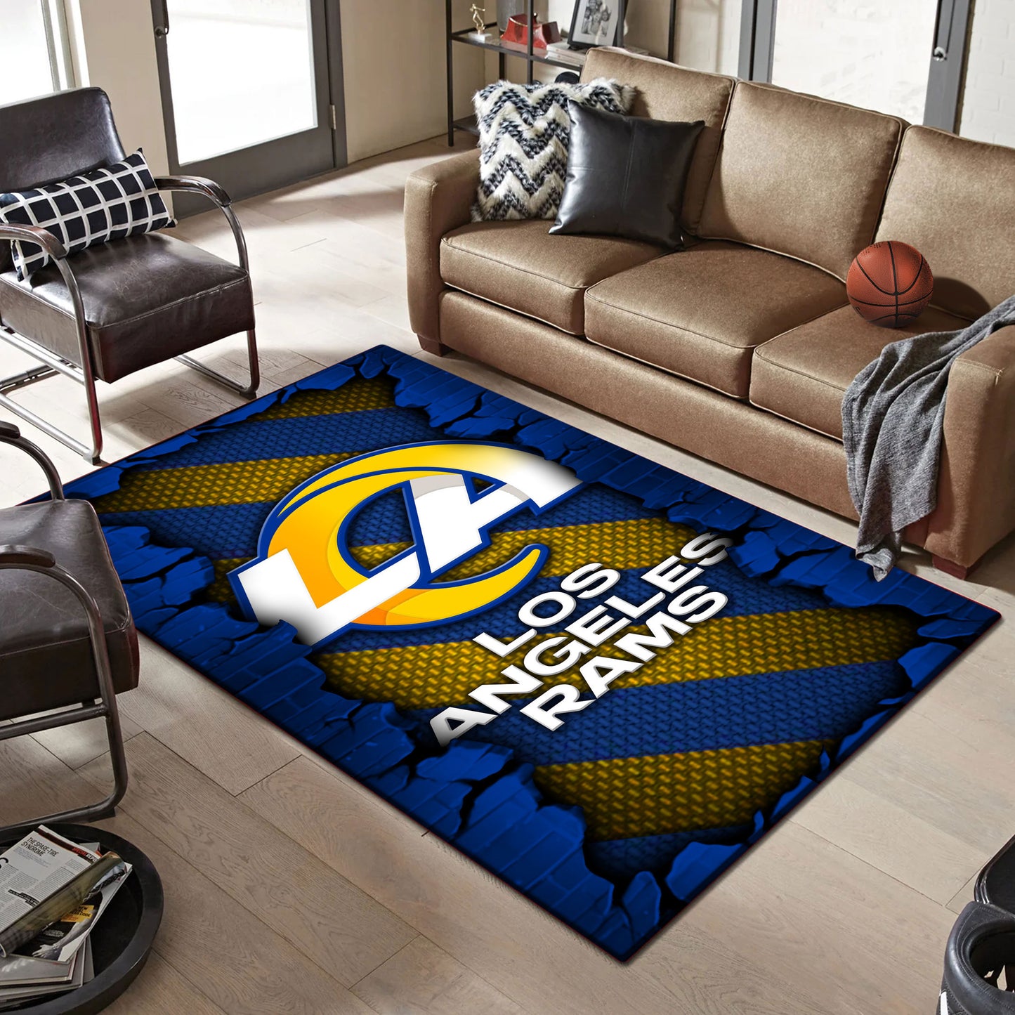 Los Angeles Rams DMHF0508 Multicolor Rug