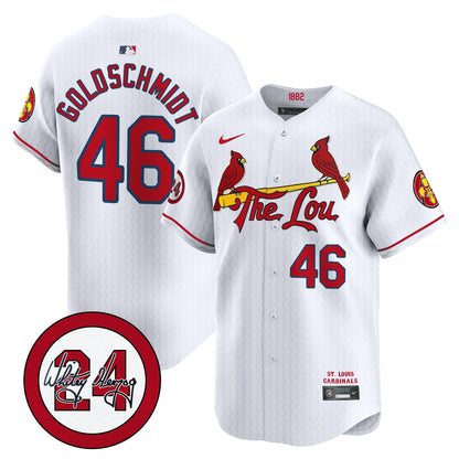 St. Louis Cardinals 2024 City Connect Whitey Herzog Patch Vapor Premier Limited Jersey - All Stitched