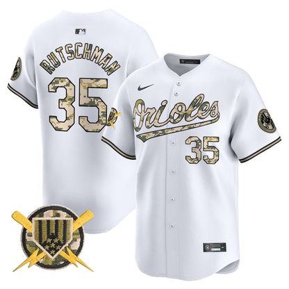 Baltimore Orioles Armed Forces Day Vapor Premier Limited Jersey - All Stitched