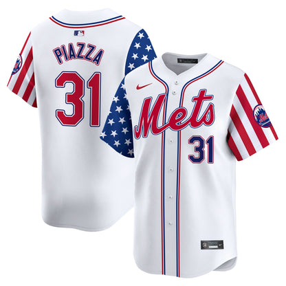 Men's Mets 2024 Independence Day Vapor Premier Limited Jersey - All Stitched
