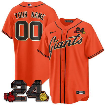 San Francisco Giants 2024 Willie Mays Patch Vapor Premier Limited Custom Jersey V2 - All Stitched
