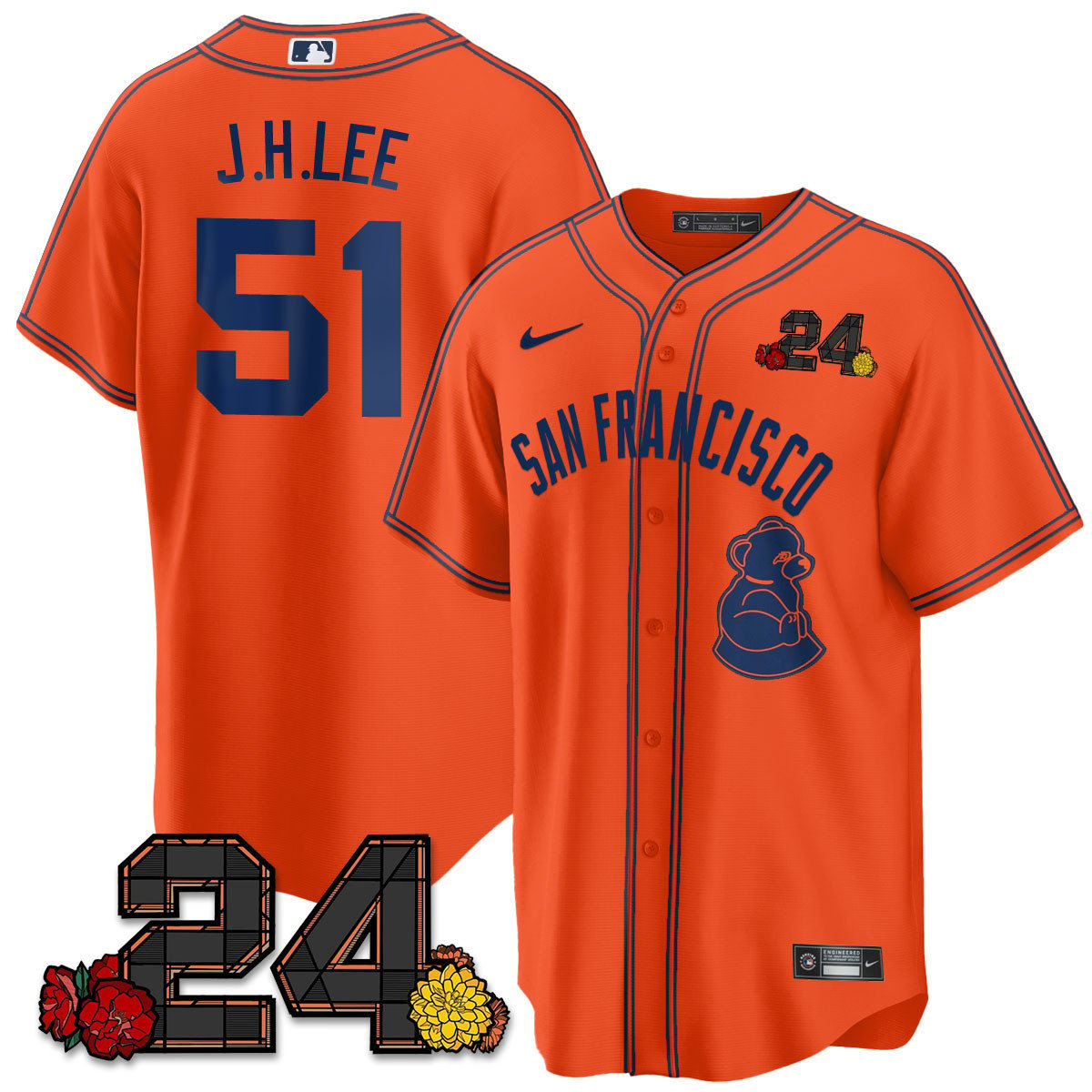 San Francisco Giants 2024 Willie Mays Patch Vapor Premier Limited Jersey V2 - All Stitched