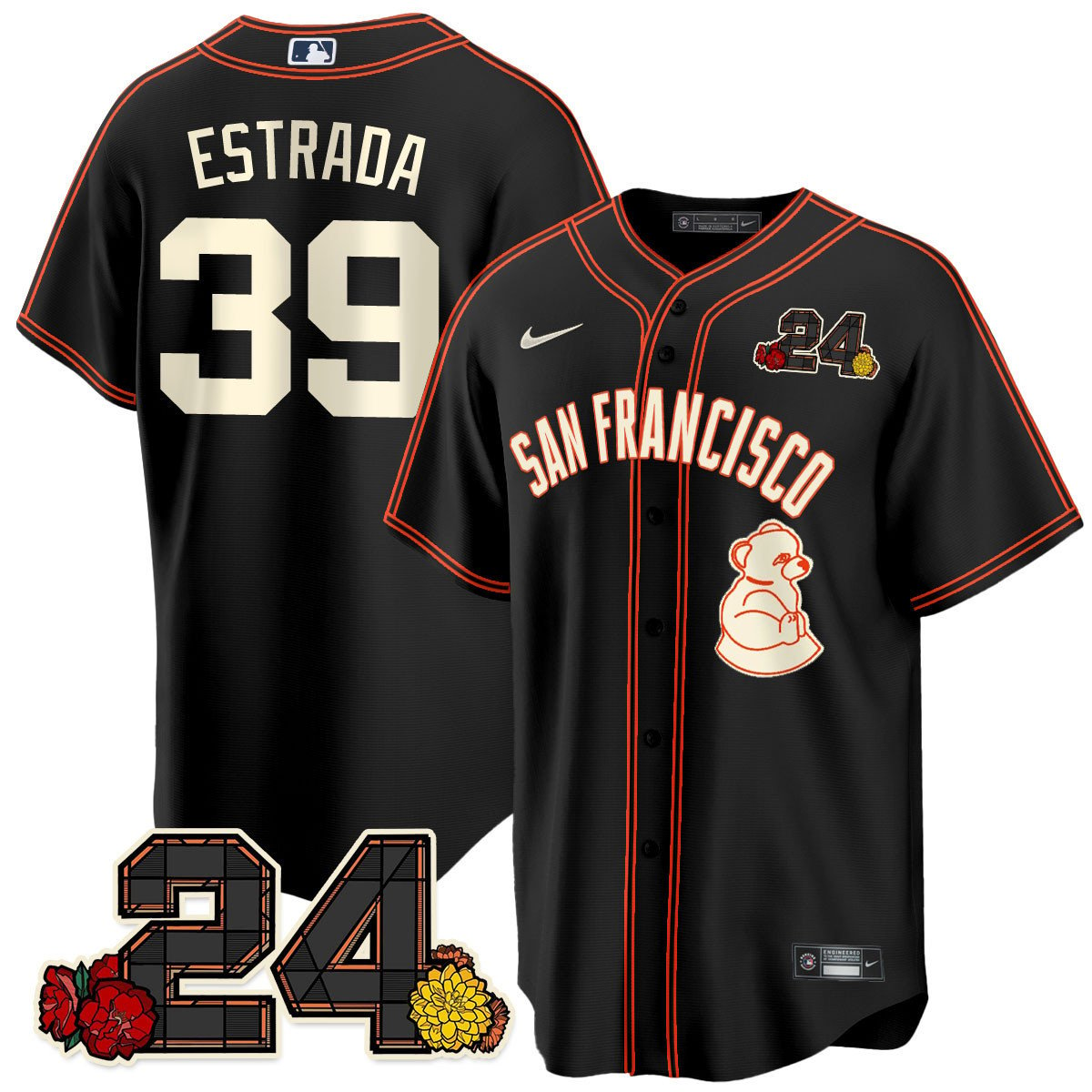 San Francisco Giants 2024 Willie Mays Patch Vapor Premier Limited Jersey V2 - All Stitched