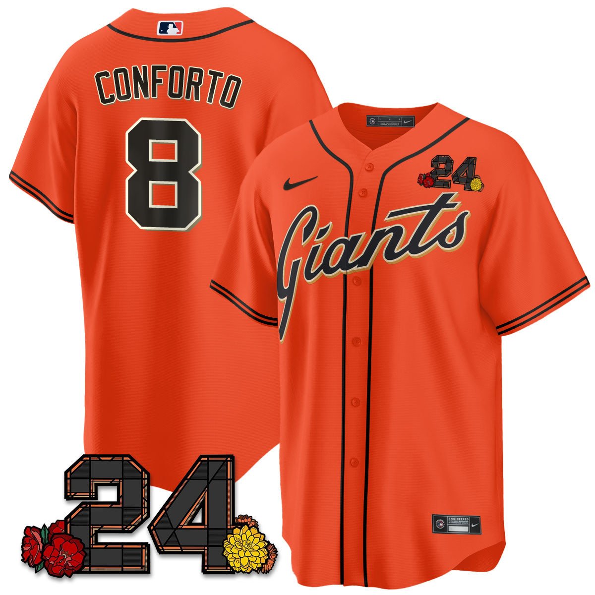 San Francisco Giants 2024 Willie Mays Patch Vapor Premier Limited Jersey V2 - All Stitched