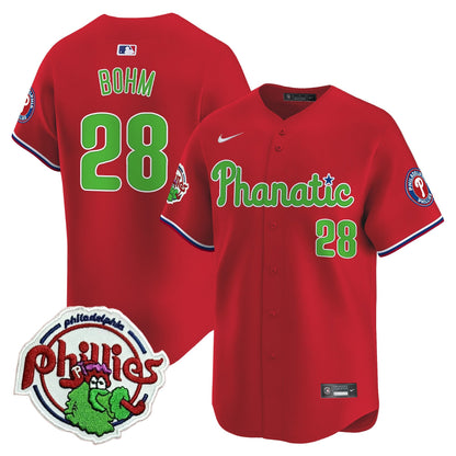 Phillies Phanatic Patch Vapor Premier Limited Jersey - All Stitched