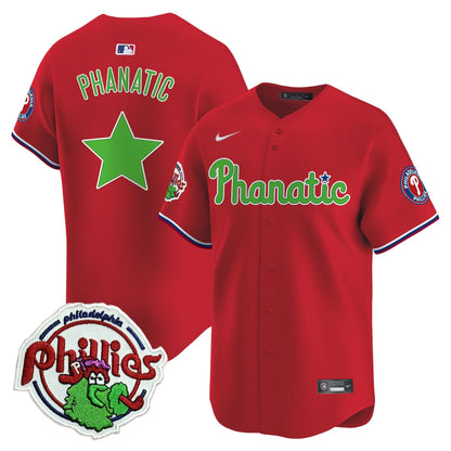 Phillies Phanatic Patch Vapor Premier Limited Jersey - All Stitched