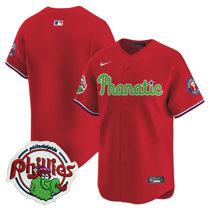 Phillies Phanatic Patch Vapor Premier Limited Jersey - All Stitched