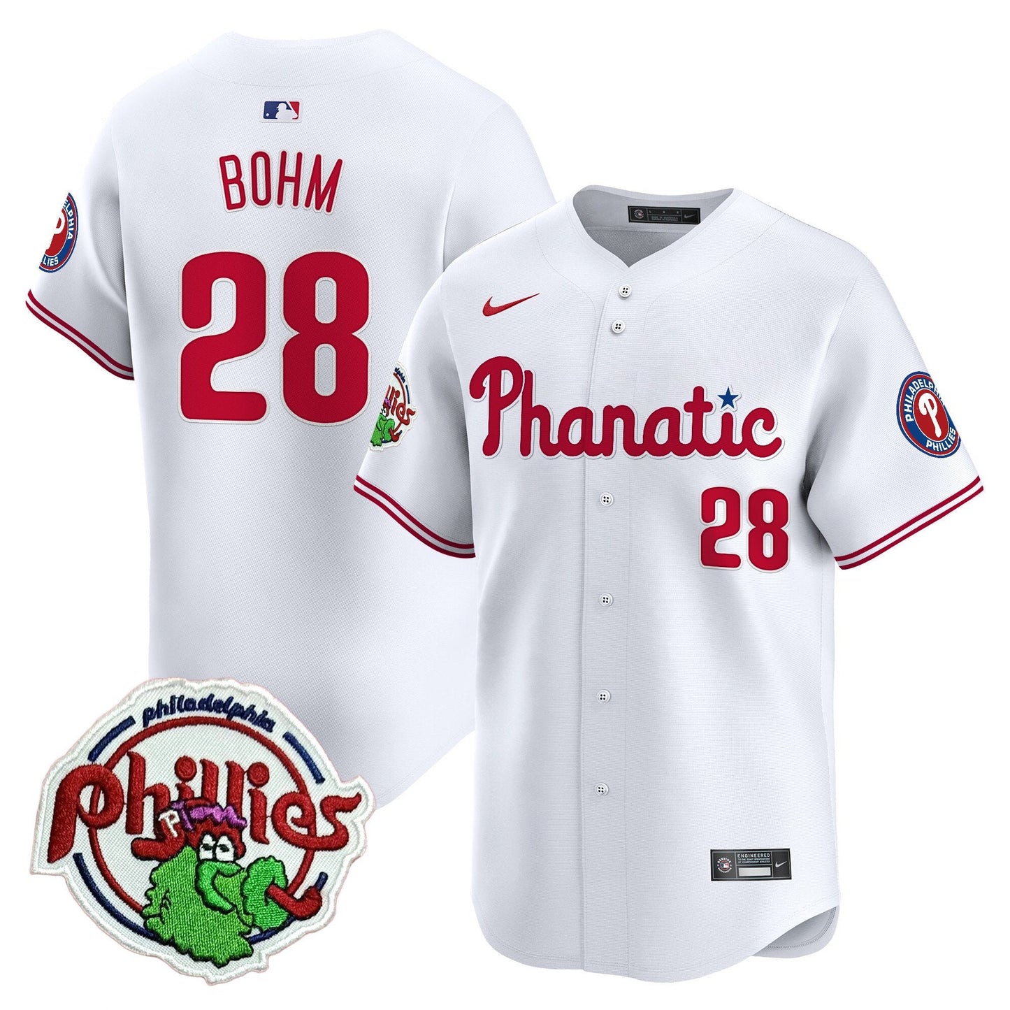 Phillies Phanatic Patch Vapor Premier Limited Jersey - All Stitched