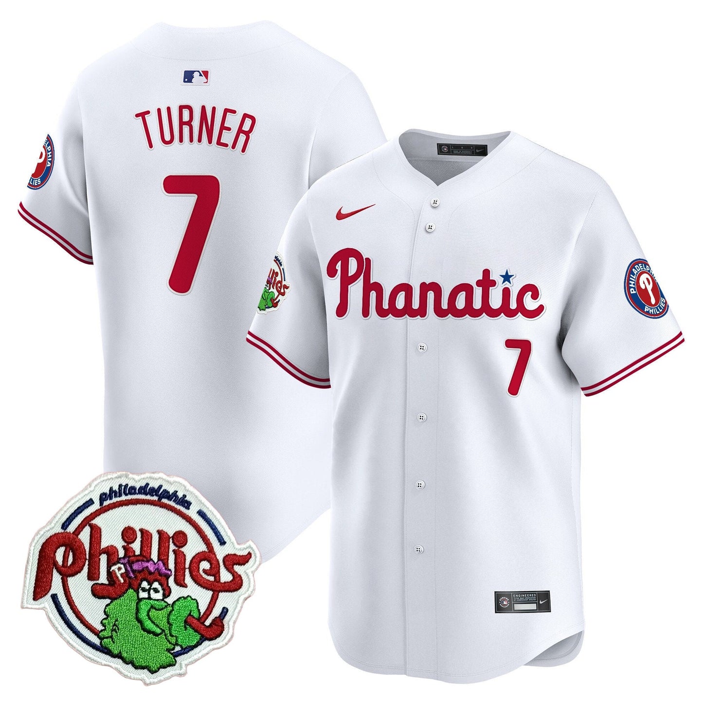 Phillies Phanatic Patch Vapor Premier Limited Jersey - All Stitched