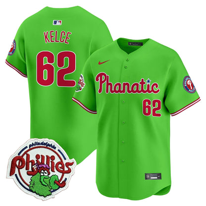 Phillies Phanatic Patch Vapor Premier Limited Jersey - All Stitched