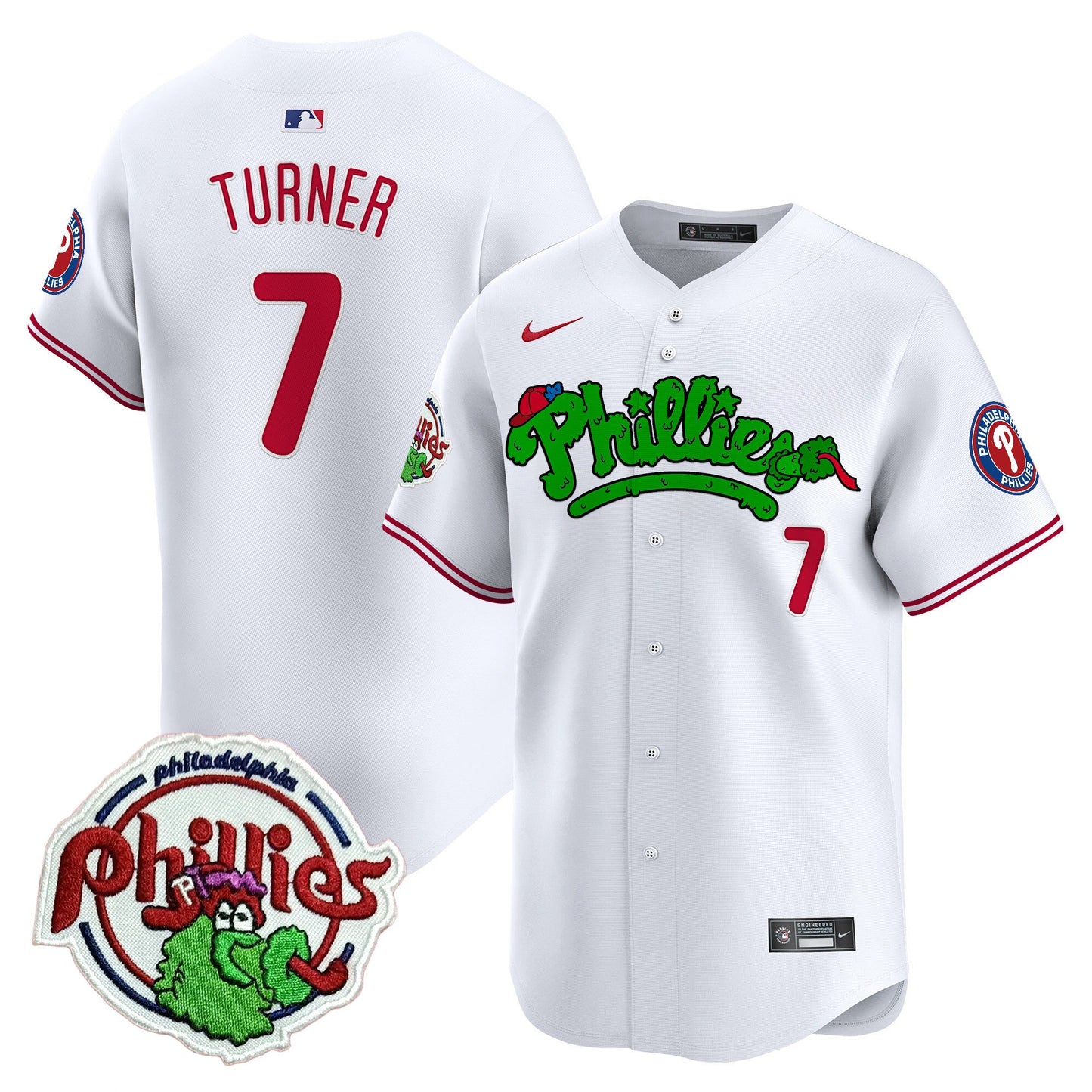 Phillies Phanatic Patch Vapor Premier Limited Jersey V2 - All Stitched