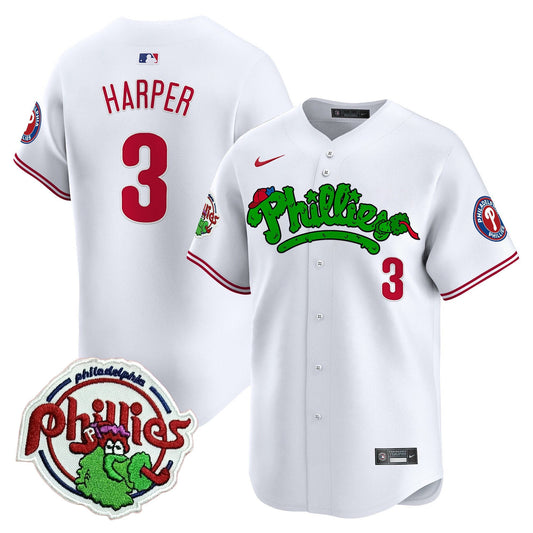 Phillies Phanatic Patch Vapor Premier Limited Jersey V2 - All Stitched