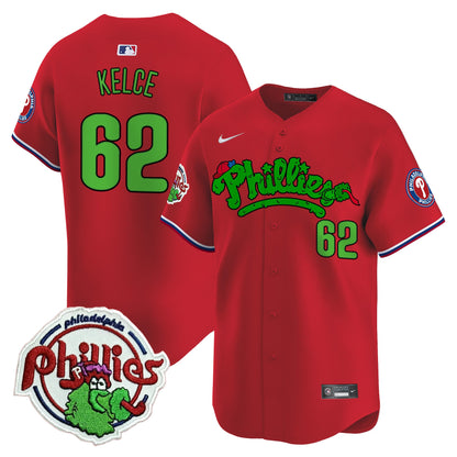 Phillies Phanatic Patch Vapor Premier Limited Jersey V2 - All Stitched