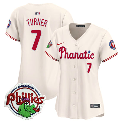 Women's Phillies Phanatic Patch Vapor Premier Limited Jersey - All Stitched