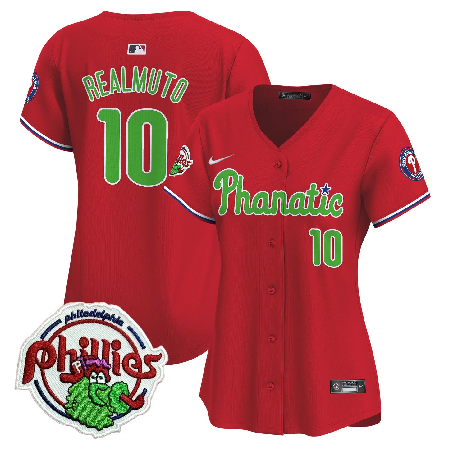 Women's Phillies Phanatic Patch Vapor Premier Limited Jersey - All Stitched