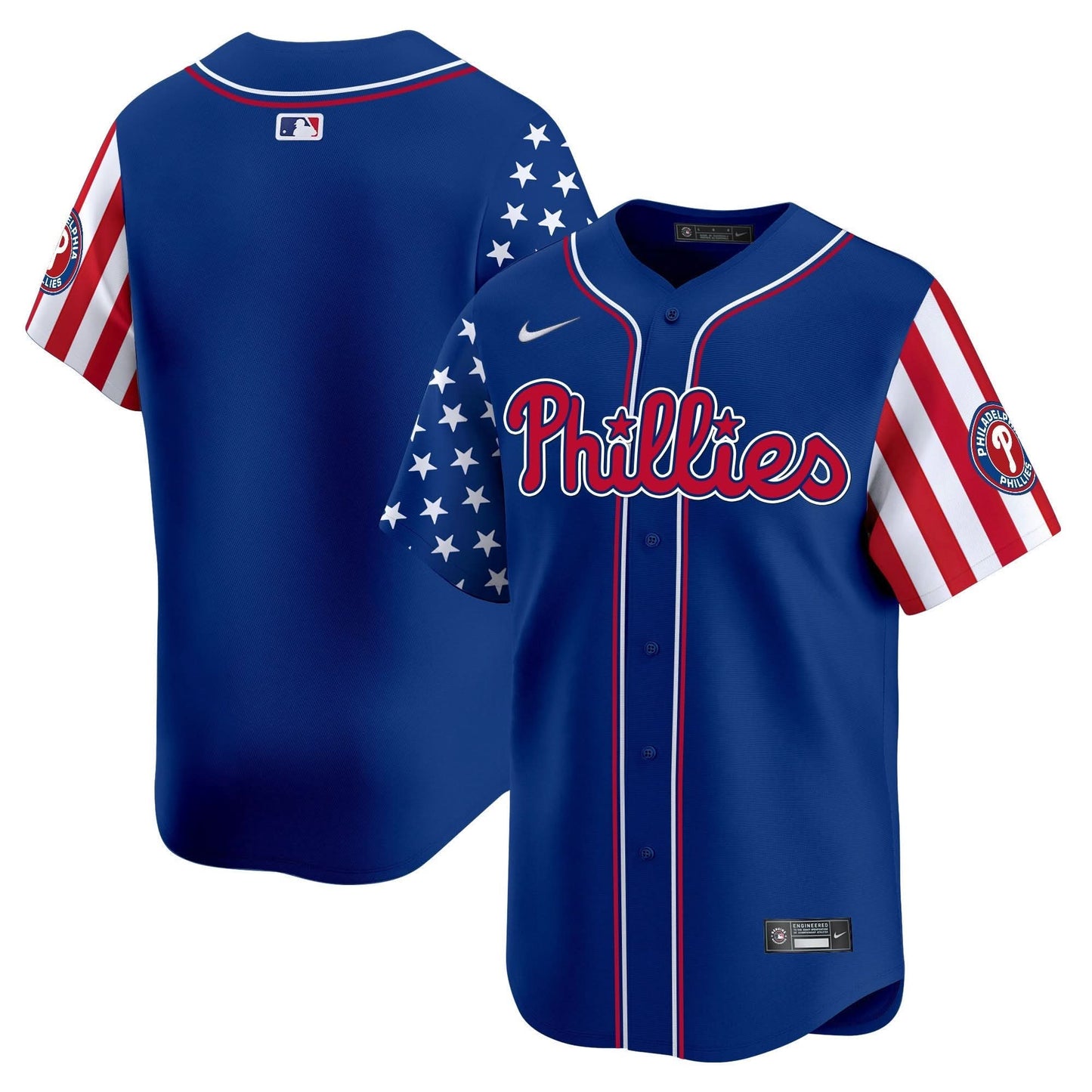 Men's Phillies 2025 Independence Day Vapor Premier Limited Jersey - All Stitched