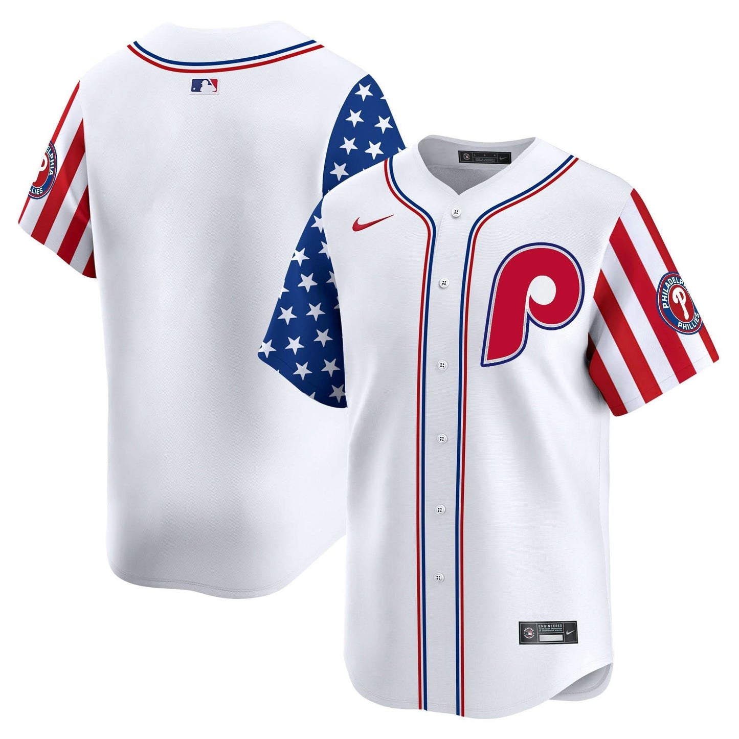 Men's Phillies 2025 Independence Day Vapor Premier Limited Jersey - All Stitched