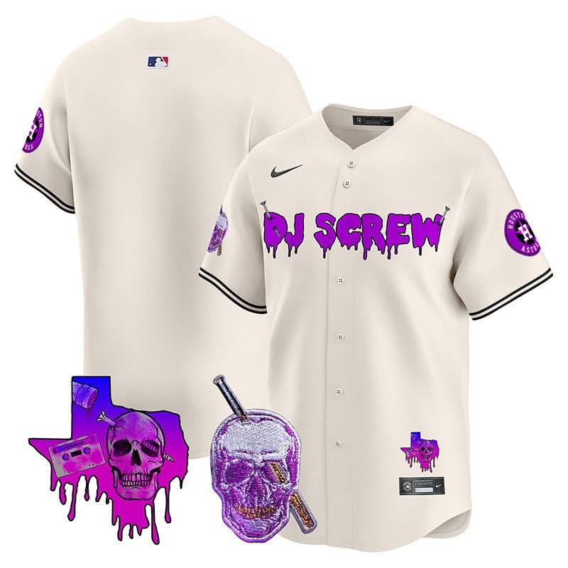 Men's Astros DJ Screw Vapor Premier Limited Jersey - All Stitched