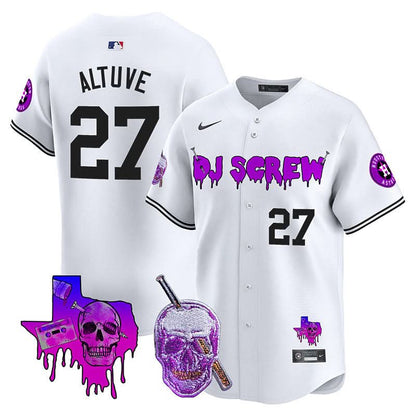 Men's Astros DJ Screw Vapor Premier Limited Jersey - All Stitched