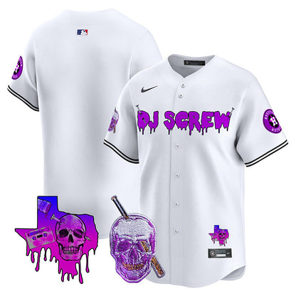 Astros DJ Screw Vapor Premier Limited Jersey - All Stitched