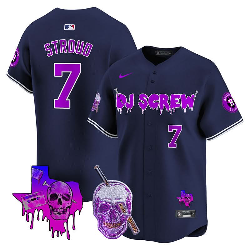 Men's Astros DJ Screw Vapor Premier Limited Jersey - All Stitched