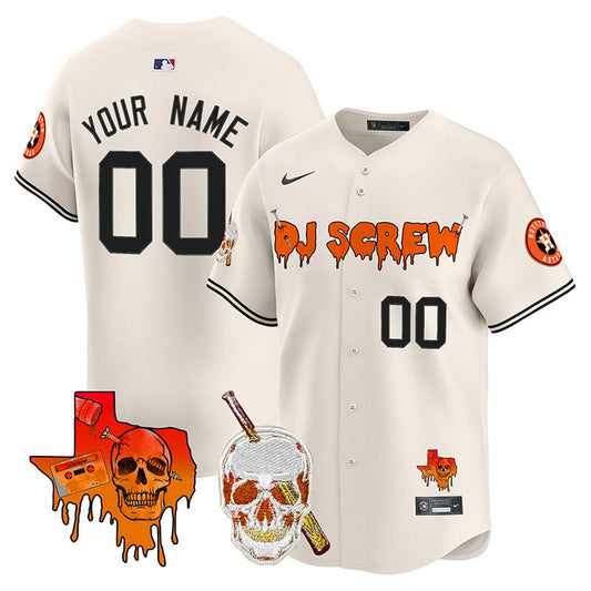 Astros DJ Screw Vapor Premier Limited Custom Jersey V2 - All Stitched