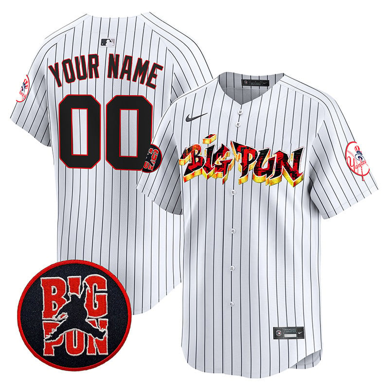 New York Yankees Big Pun Vapor Premier Limited Custom Jersey - All Stitched