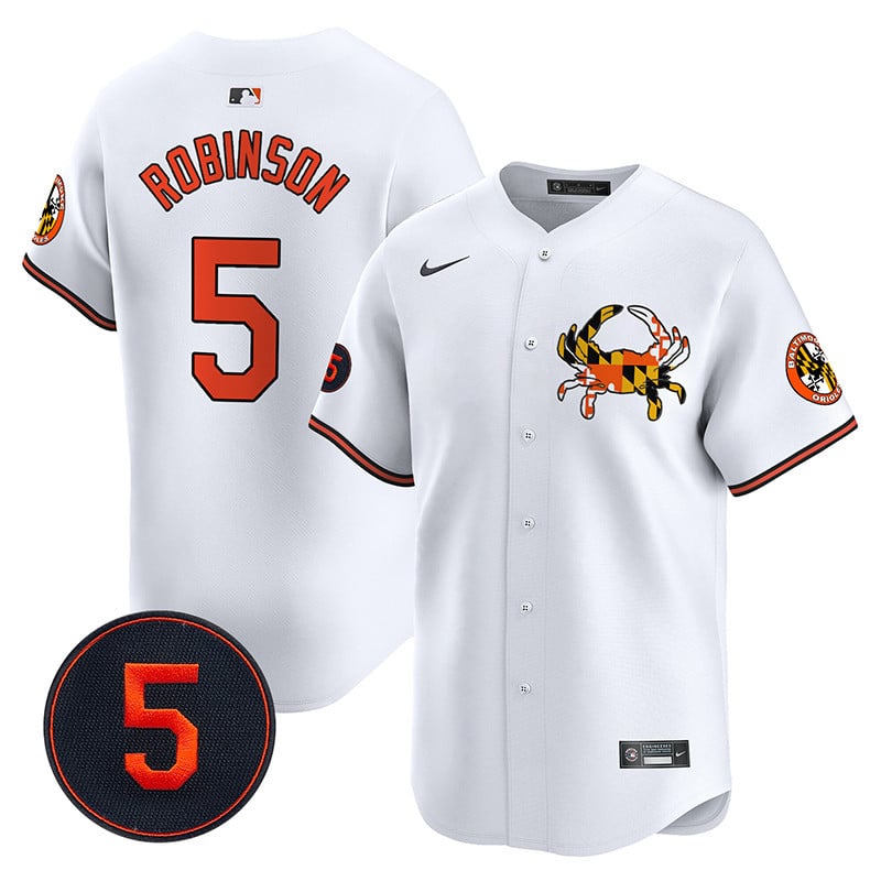 Baltimore Orioles Robinson Patch Vapor Premier Limited Jersey V3 - All Stitched