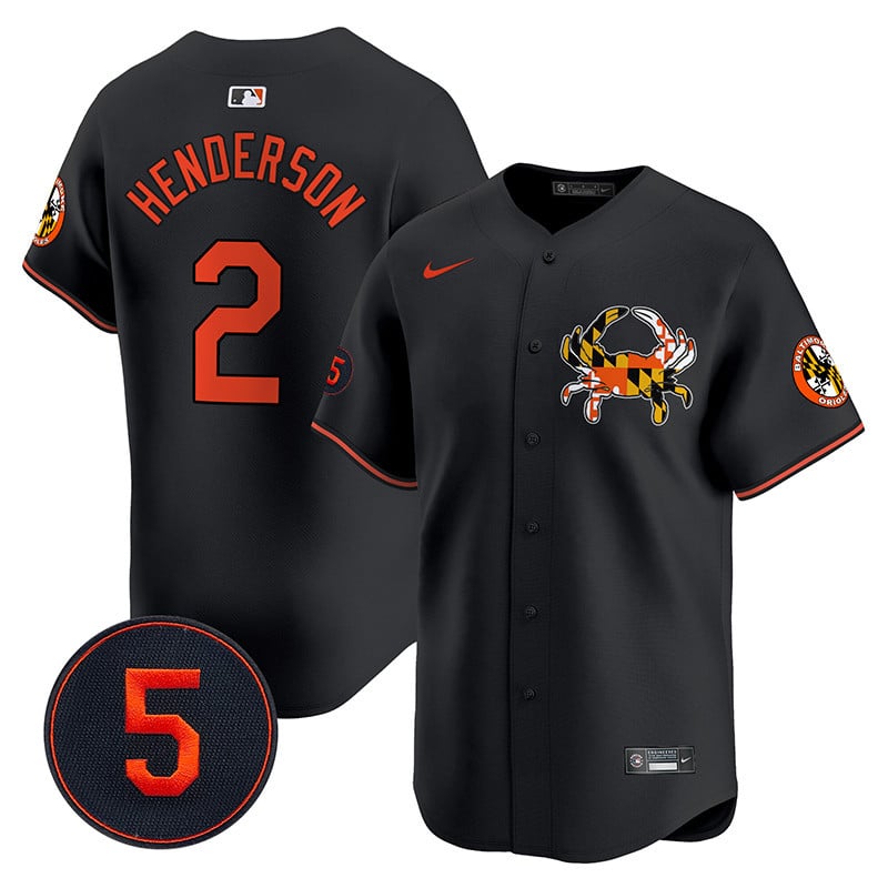 Baltimore Orioles Robinson Patch Vapor Premier Limited Jersey V3 - All Stitched