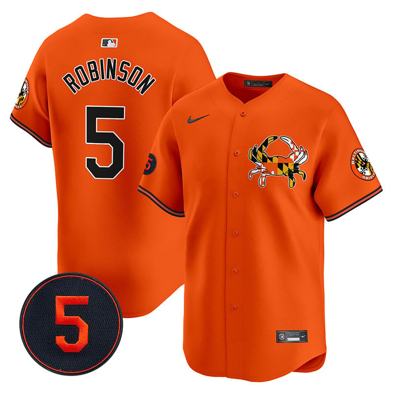 Baltimore Orioles Robinson Patch Vapor Premier Limited Jersey V3 - All Stitched