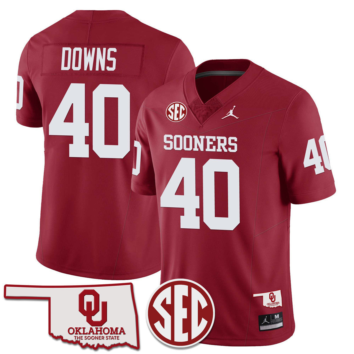 Oklahoma Sooners 2024 SEC Patch Vapor Premier Limited Jersey - All Stitched