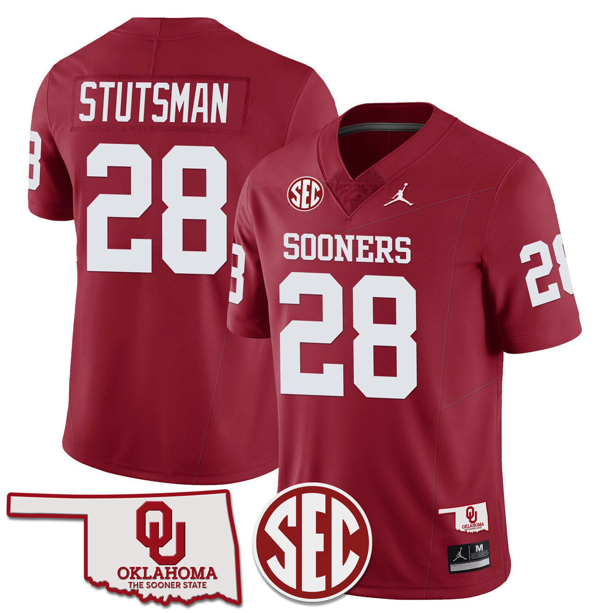 Oklahoma Sooners 2024 SEC Patch Vapor Premier Limited Jersey - All Stitched