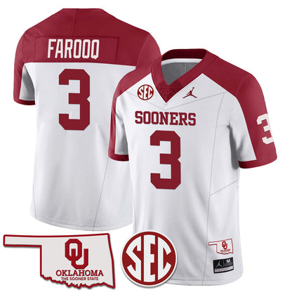 Oklahoma Sooners 2024 SEC Patch Vapor Premier Limited Jersey - All Stitched