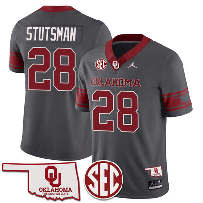 Oklahoma Sooners 2024 SEC Patch Vapor Premier Limited Jersey - All Stitched