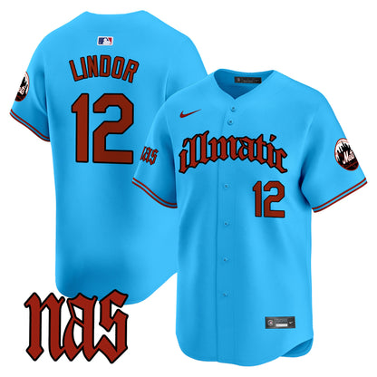 Mets Nas Illmatic Vapor Premier Limited Jersey - All Stitched