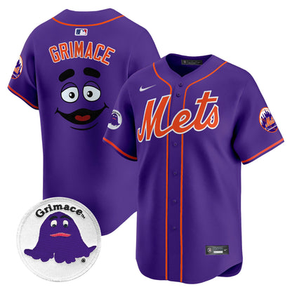 Mets Grimace Vapor Premier Limited Jersey - All Stitched