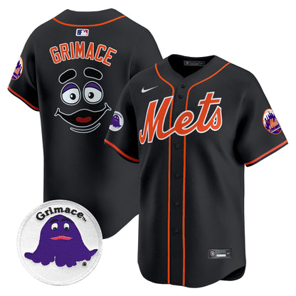 Men's Mets Grimace Vapor Premier Limited Jersey - All Stitched