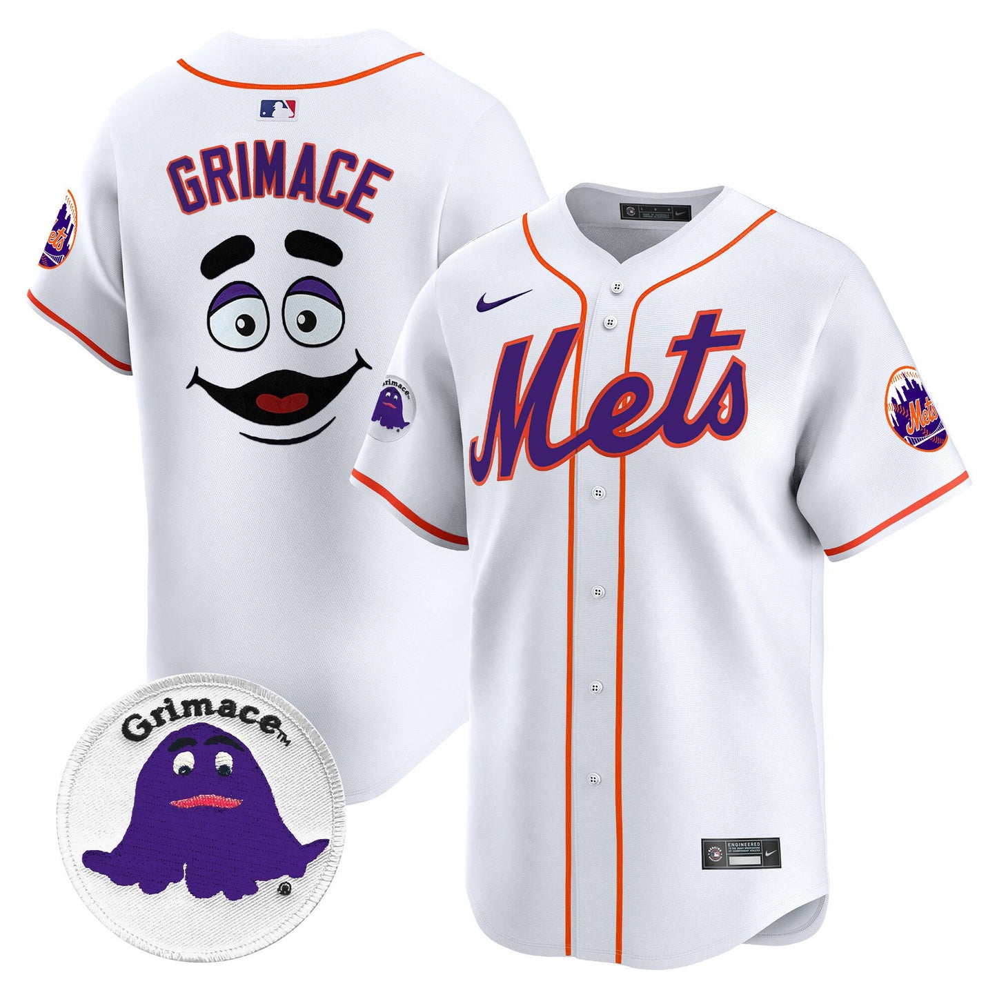 Mets Grimace Vapor Premier Limited Jersey - All Stitched