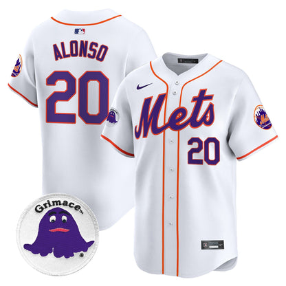 Men's Mets Grimace Vapor Premier Limited Jersey - All Stitched
