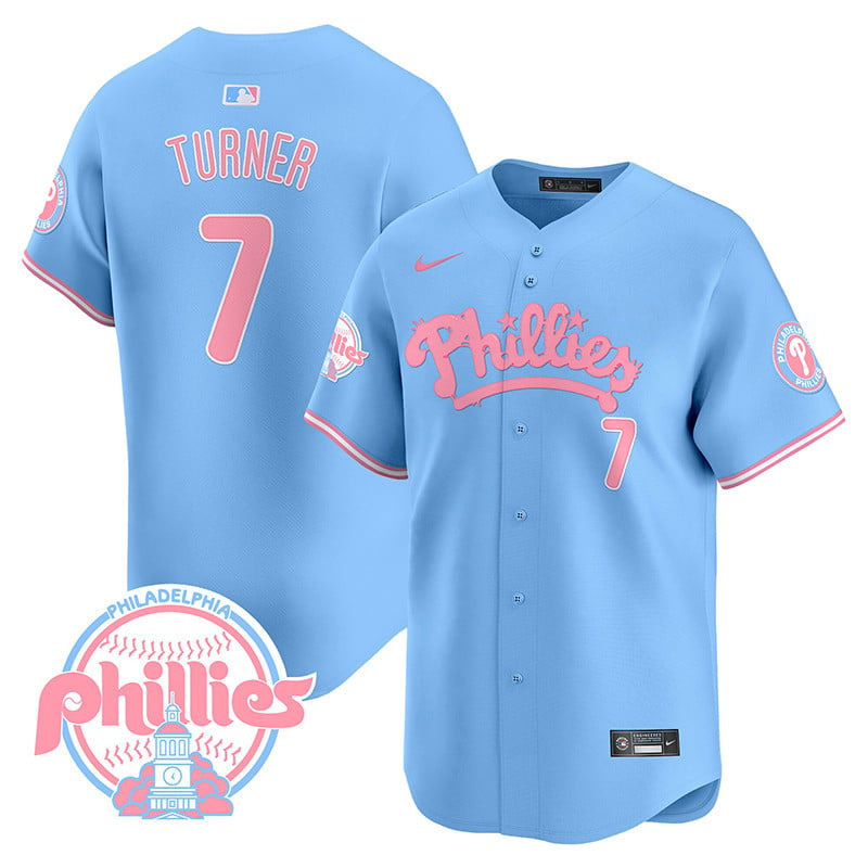 Phillies Bubblegum Pink Vapor Premier Limited Jersey - All Stitched