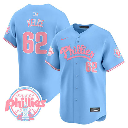 Phillies Bubblegum Pink Vapor Premier Limited Jersey - All Stitched