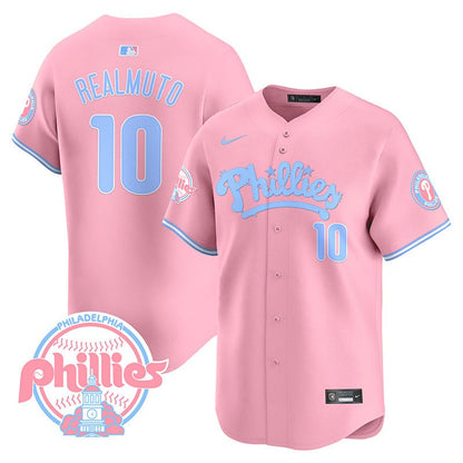 Phillies Bubblegum Pink Vapor Premier Limited Jersey - All Stitched