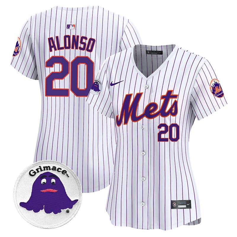 Women's Mets Grimace Vapor Premier Limited Jersey - All Stitched