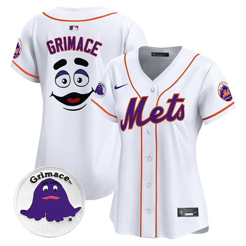 Women's Mets Grimace Vapor Premier Limited Jersey - All Stitched